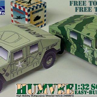 Mô hình giấy xe HUMVEE