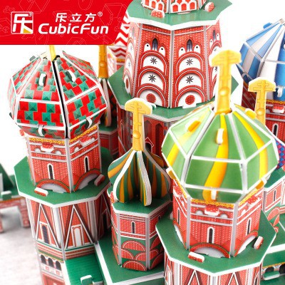 ∈Mô hình lắp ghép 3D Cubic Fun - St Basil's Cathedral