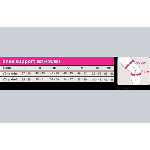 Nẹp gối Medi Knee support 602-Hỗ trợ điều trị thoái hóa chấn thương khớp gối