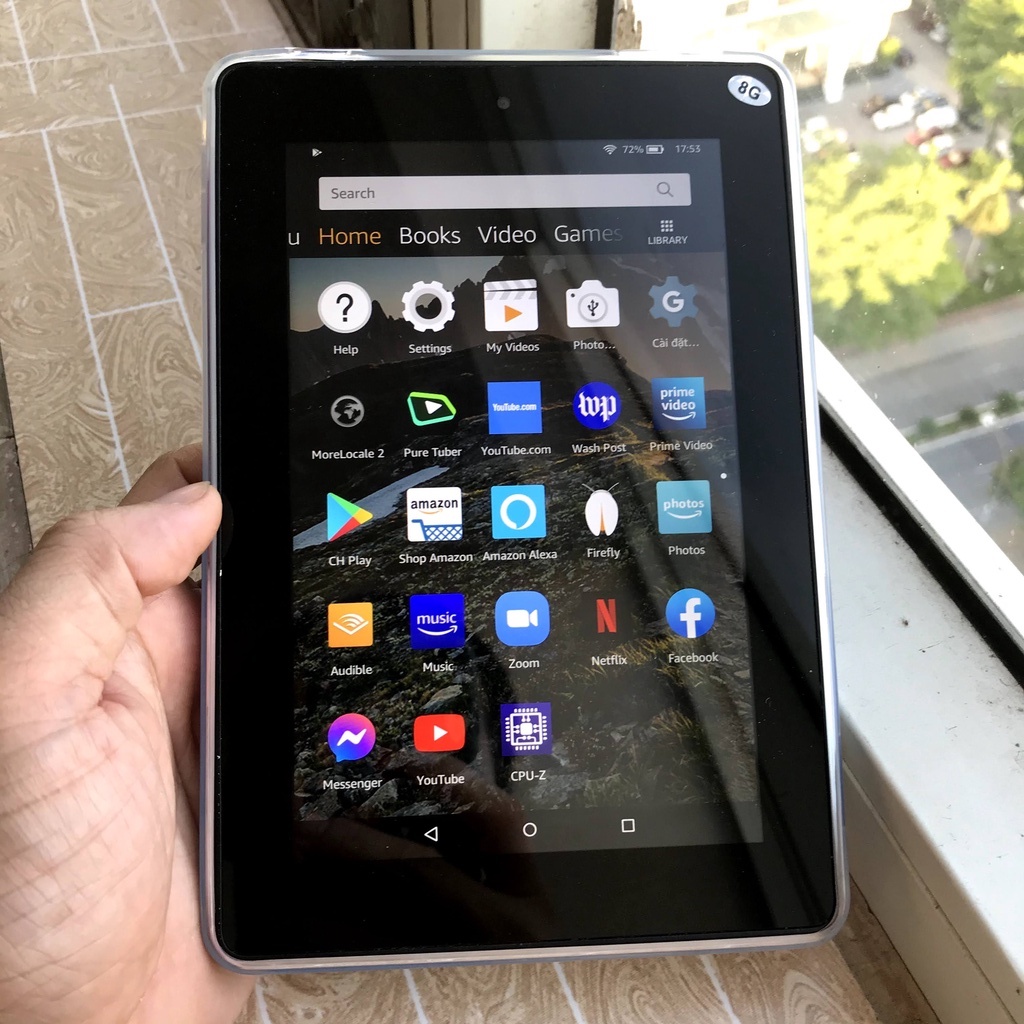 [Mã 151ELSALE hoàn 7% đơn 300K] Máy tính bảng Amazon Fire HD7 2014-Wifi Android 5.1-tặng kèm ốp lưng