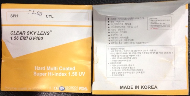 Mắt kính độ có màu chống UV400 Hàn Quốc tròng kính độ | BigBuy360 - bigbuy360.vn