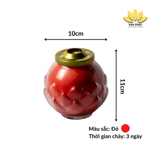 Đèn nến sáp bơ hoa sen