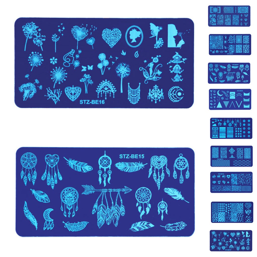 [Hàng mới về] Tấm in họa tiết trang trí móng tay làm đẹp chất lượng cao