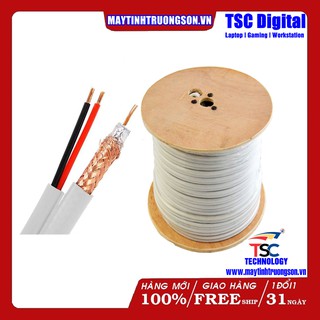 Dây Cable Đồng Trục Liền Nguồn Cho Camera | Khách Hàng Tự Số Mét Mình Cần