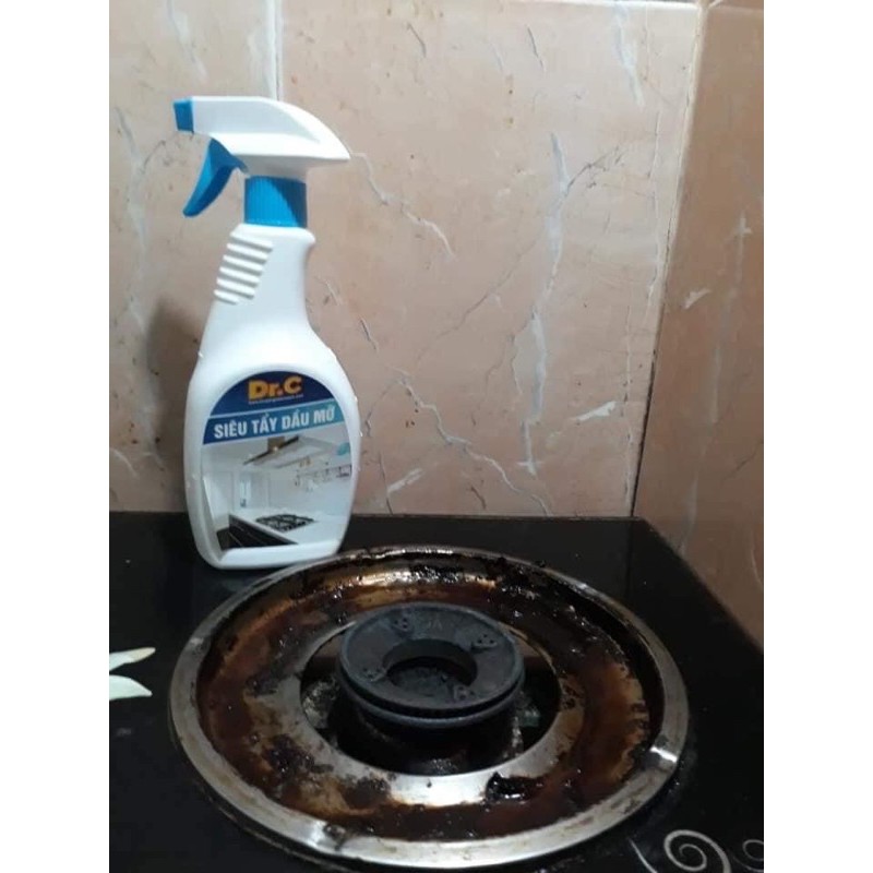 [FLASH SALE] Siêu tẩy dầu mỡ lâu ngày Dr.C - 500ml làm sạch hút mùi, vật dụng nhà bếp chỉ 1 lần