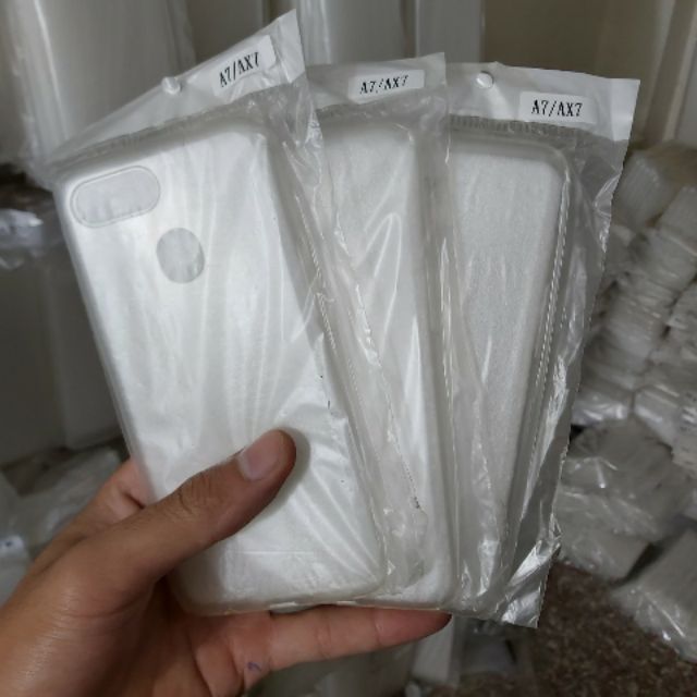 Bộ 3 chiếc ốp dẻo oppo A7/A5s silicon trong suốt (loại tốt)