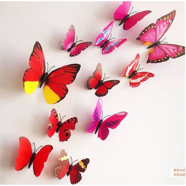 bướm trang trí 3D 1 tầng