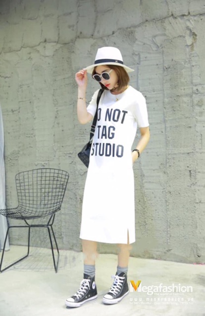 Váy Maxi Thể Thao Dáng Suông DO NOT TAG STUDIO - Chất Thun Cotton - VN21 | BigBuy360 - bigbuy360.vn