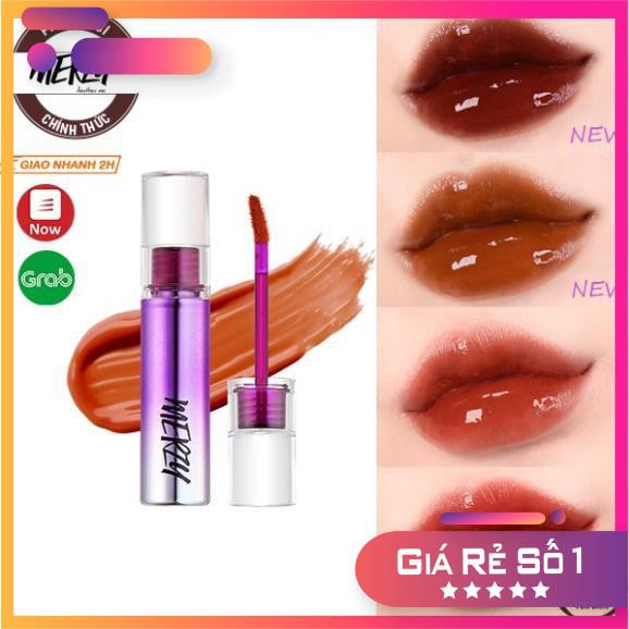 Son tint bóng siêu lì, cho môi căng mọng Hàn Quốc Merzy Aurora Dewy Tint
