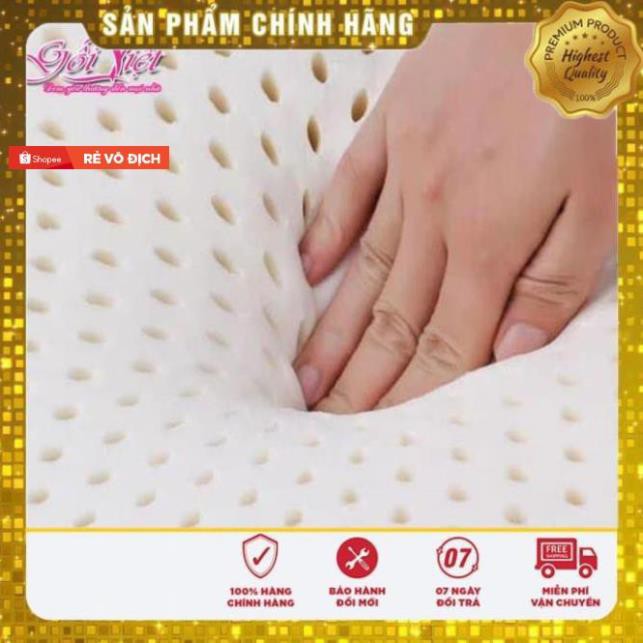 Hàng Công Ty  Combo 2 Ruột gối cao su Oval size 60x40cm cao cấp, Gối ngủ nhanh, chống đau mỏi vai gáy (Nguyên Hộp)