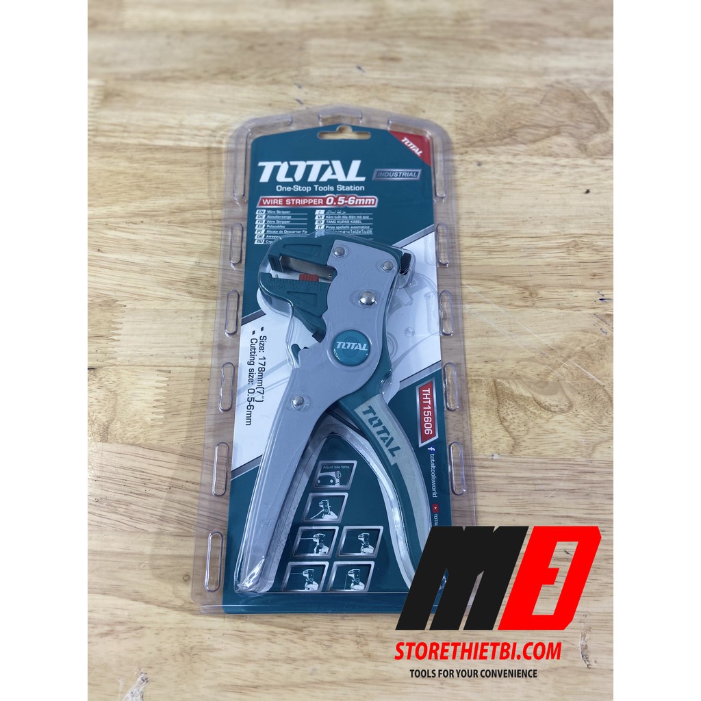 Kềm tuốt dây điện mỏ quạ Total THT15606 7&quot;