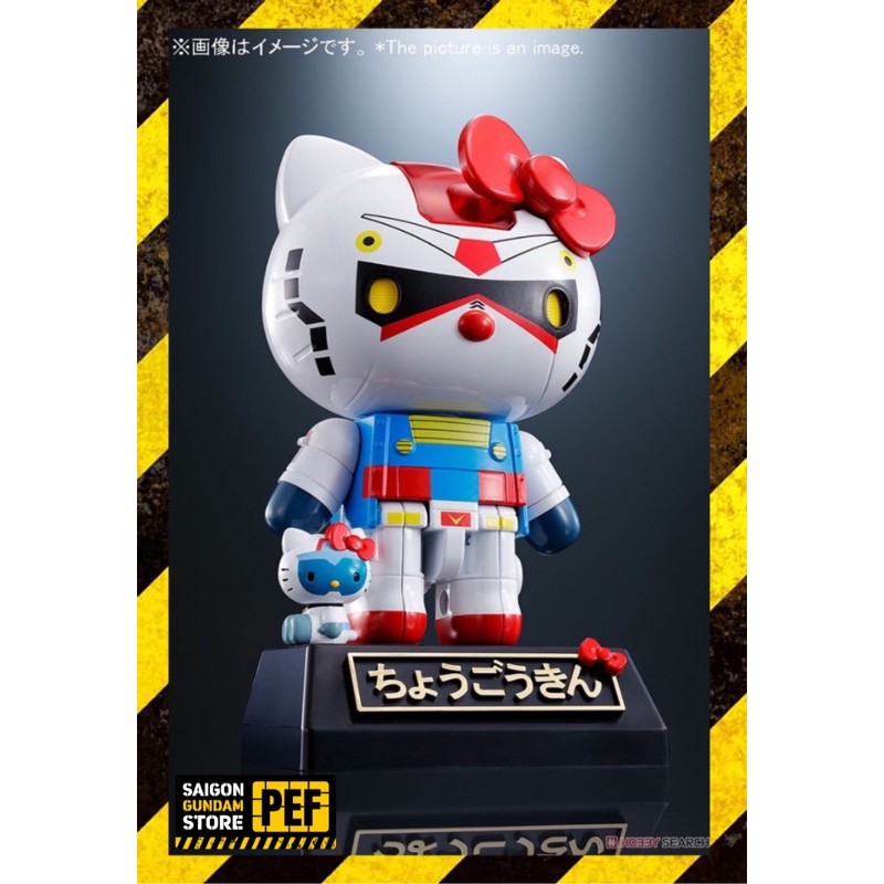 MÔ HÌNH CHOGOKIN soc GUNDAM HELLO KITTY