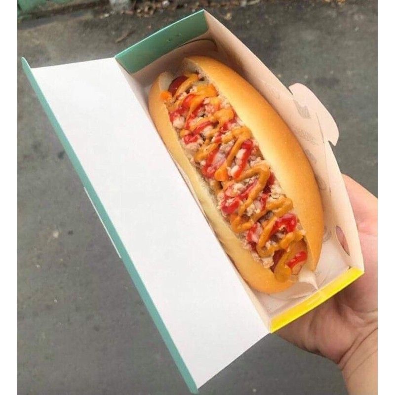 1 Vỏ bánh mì hotdog xúc xích viêt nam