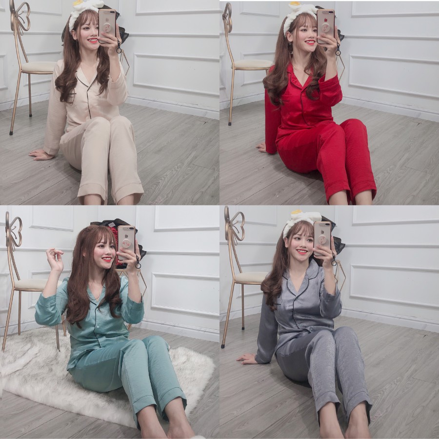 Bộ ngủ lụa tuyết nhung hàng VNXK | BigBuy360 - bigbuy360.vn