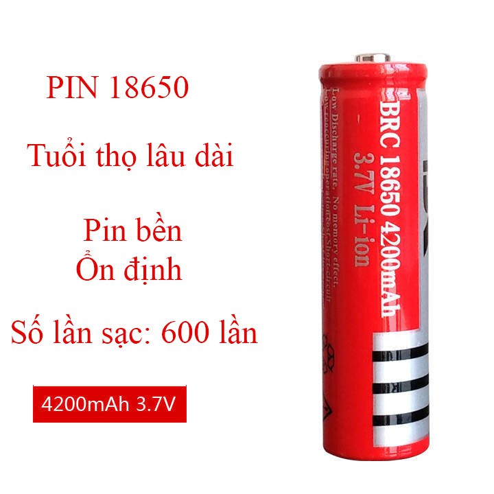 Pin sạc lithium 18650 3,7v 4200mah