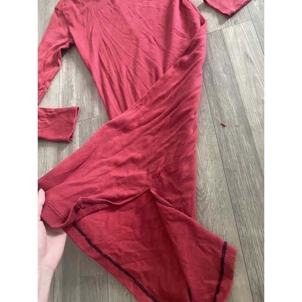 2hand đầm body len gân