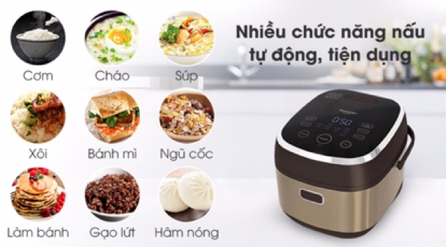 Nồi cơm điện cao tần Sharp 1.8 lít KS-IH191V-GL- Mới 100%- Lòng nồi nhôm dập tráng men chống dính dày