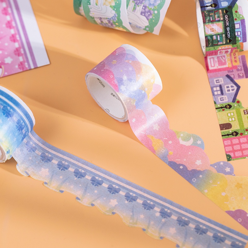 Băng Keo Giấy In Họa Tiết Hoạt Hình Nhật Bản 12 Kiểu Dùng Trang Trí Thủ Công