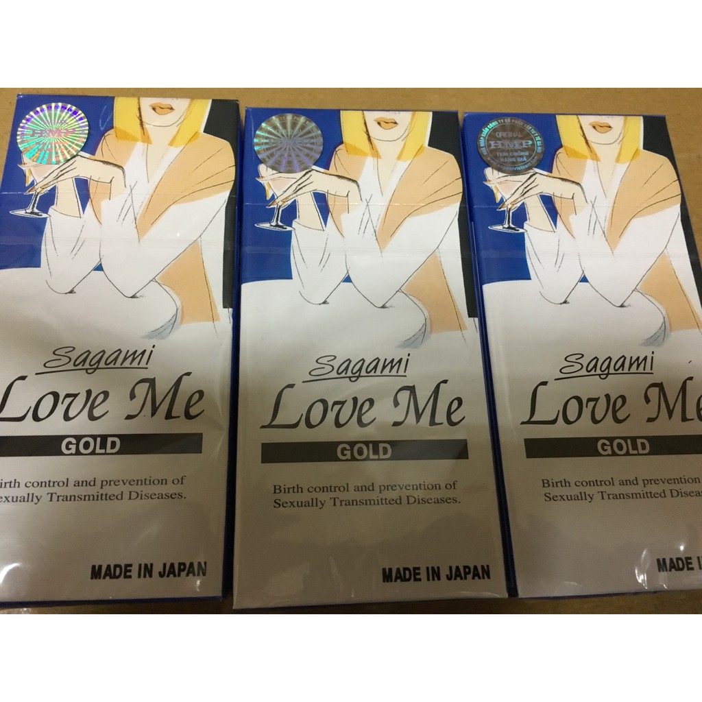 Bao Cao Su Siêu Mỏng SAGAMI Love Me GOLD