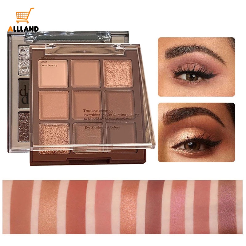 Bảng Phấn Mắt Màu Lì/Nhũ Ngọc Trai Kháng Nước Lâu Trôi