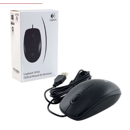 Chuột Có Dây Logitech B100 Chuyên Dùng Cho Máy Tính PC, Laptop – Mouse Logitech Cổng USB ( Chính Hãng )