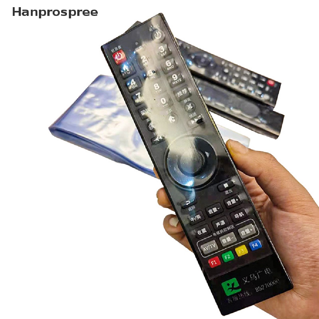 Hanprospree&gt; 10PCS Transparent Shrink Film Bag Anti-dust Protective Case Cover for TV air conditioner remote Control shrink plastic sheets well