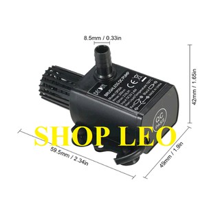BƠM MINI USB 5V-2,4W (250L/H) - BƠM CHÌM MINI
