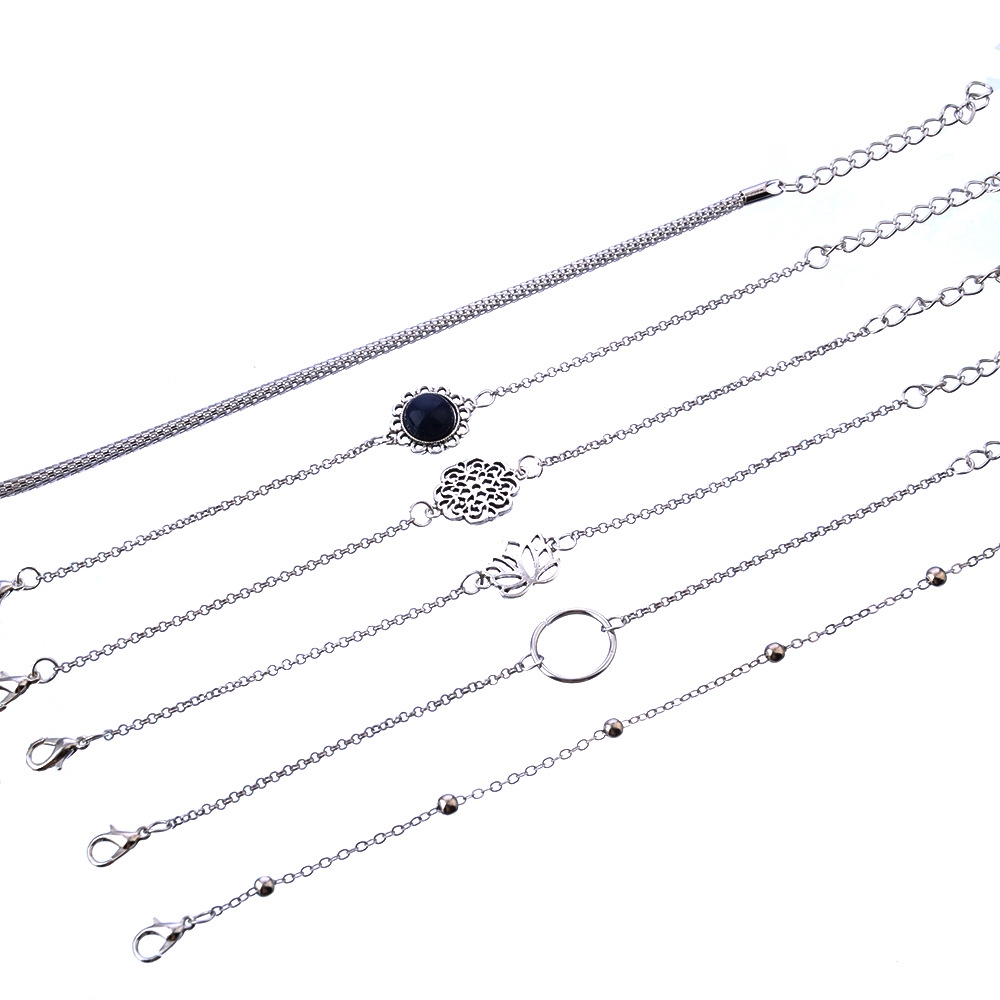 Set 6 vòng tay thiết kế kiểu cổ điển xinh xắn dành cho nữ