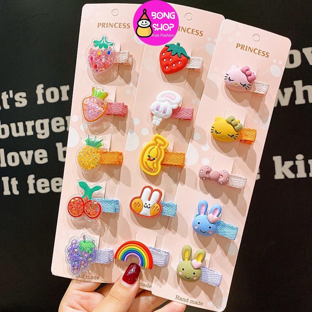 Set 5 cặp tóc xinh xắn dành cho Bé Gái