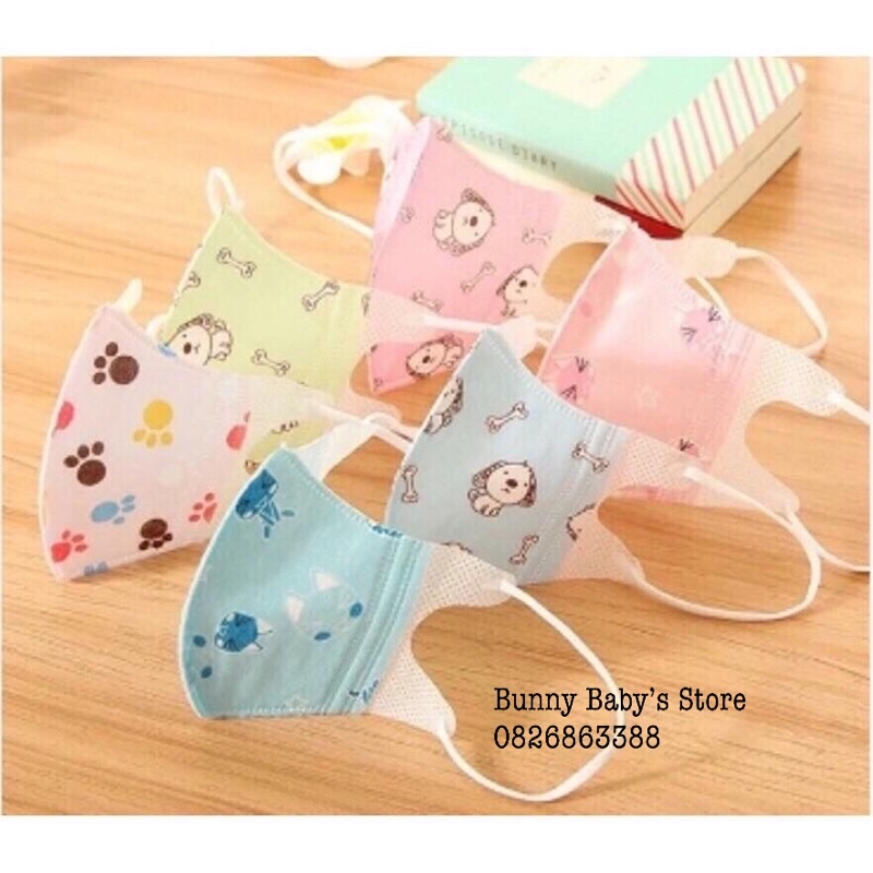 Khẩu Trang Cho Bé Kháng Khuẩn Kháng Bụi PK22 - Set 5 Chiếc | BigBuy360 - bigbuy360.vn