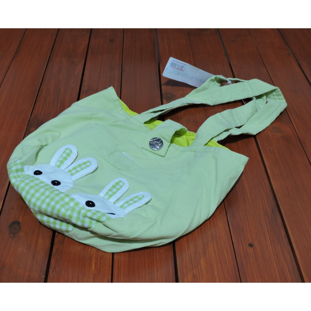 Túi Vải Cotton 2 Lớp Đựng Đồ Cho Bé Hand Embroidery Bag