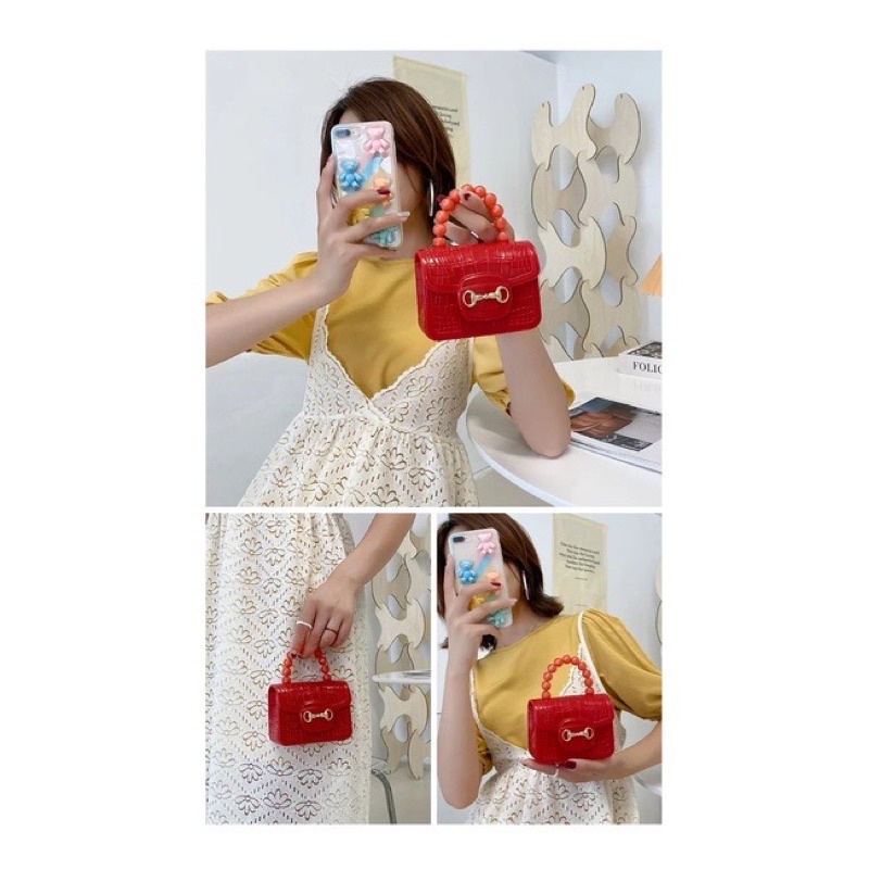Túi đeo chéo mini cho mẹ và bé(kèm dây đeo)