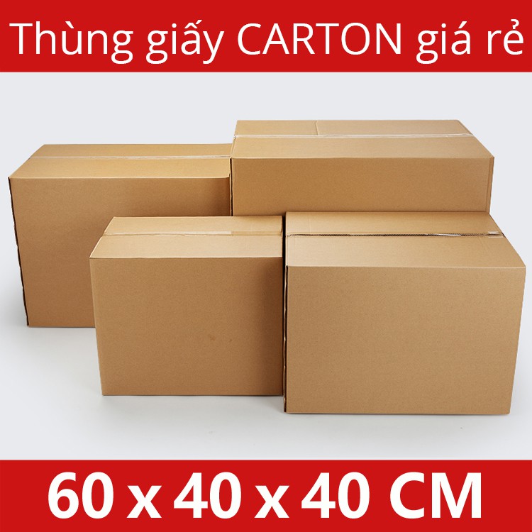 Thùng dọn nhà, Thùng chuyển nhà, Thùng giấy carton 3 lớp 60x40x40 - combo 5 thùng [ Gọi 0823694439]