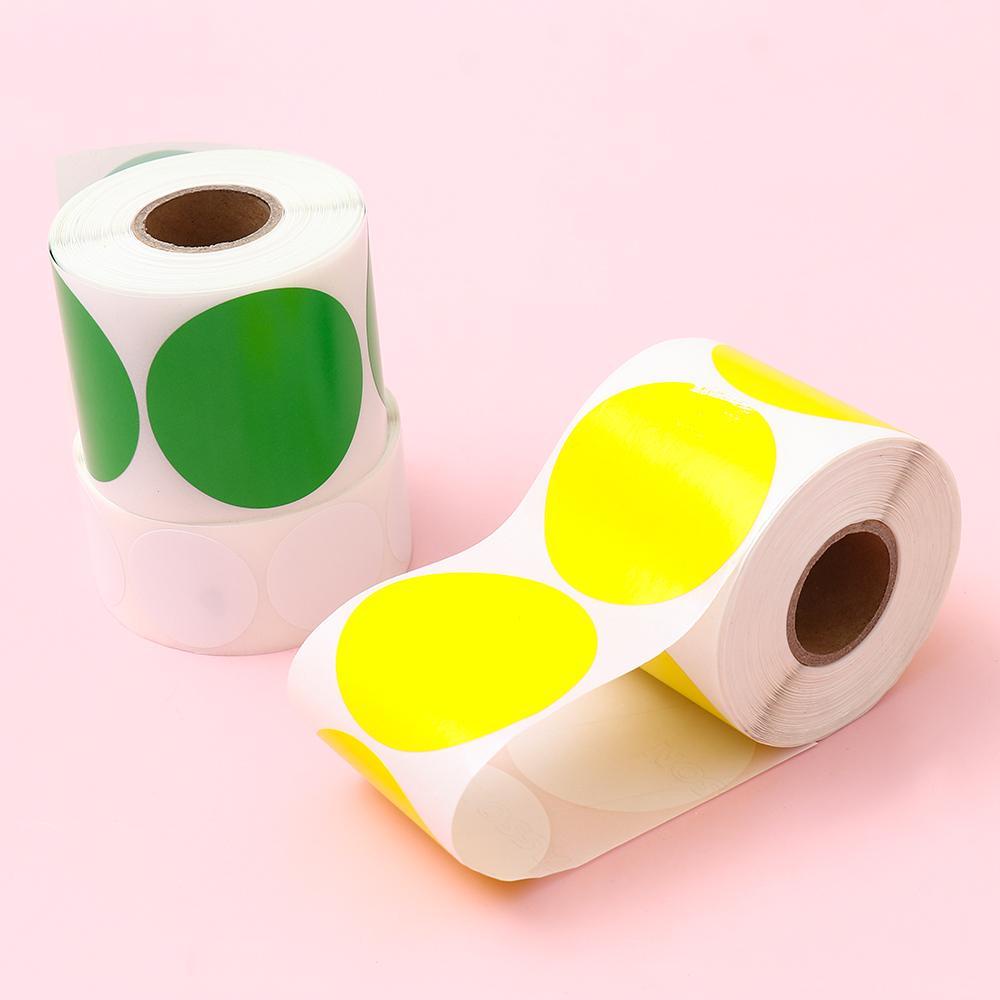 SUYO Nhãn Dán Nhiệt Hình Tròn In Logo DIY Dành Cho Văn Phòng