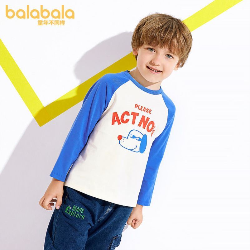 (3-7 tuổi) Áo thun dài tay thu đông bé trai hãng BALABALA 21003201102