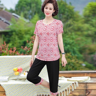 Đồ bộ trung niên nữ,bộ mặc nhà cho bà cho mẹ, bộ quần áo thun trung niên nữ kiểu dáng sang trọng