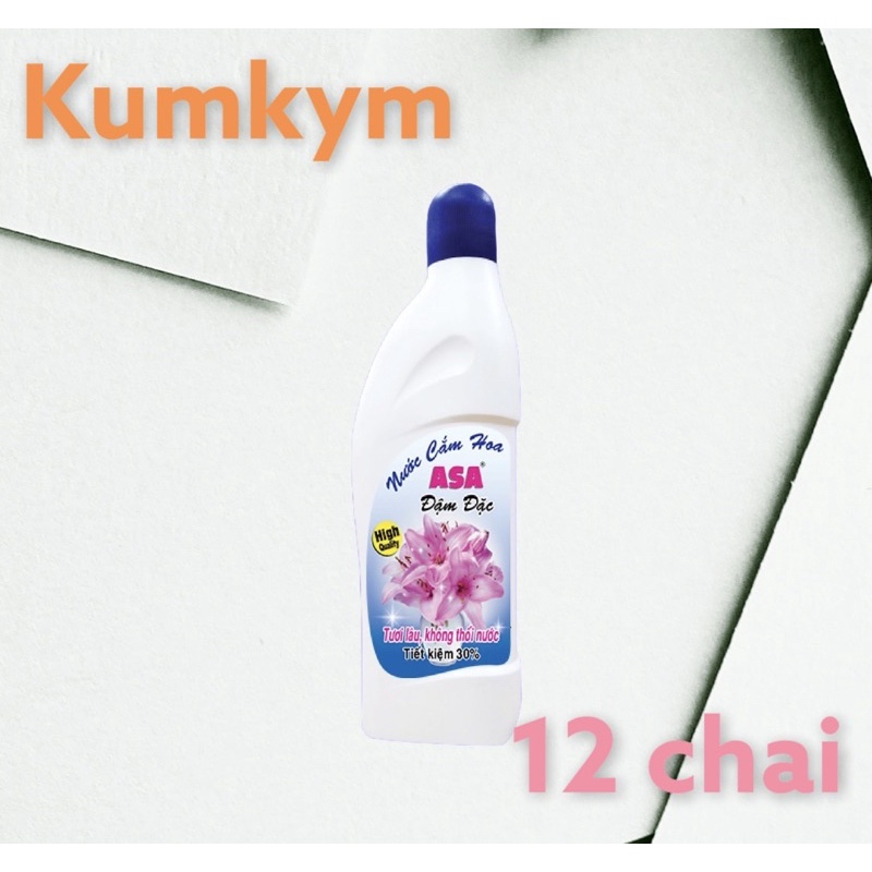 12 chai nước cắm hoa ASA đậm đặc 400ml