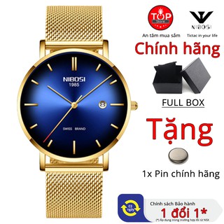 (FullBox + Chính Hãng) Đồng hồ nam Dây Nhuyễn Nibosi 2362 Cao Cấp - TOP STORE