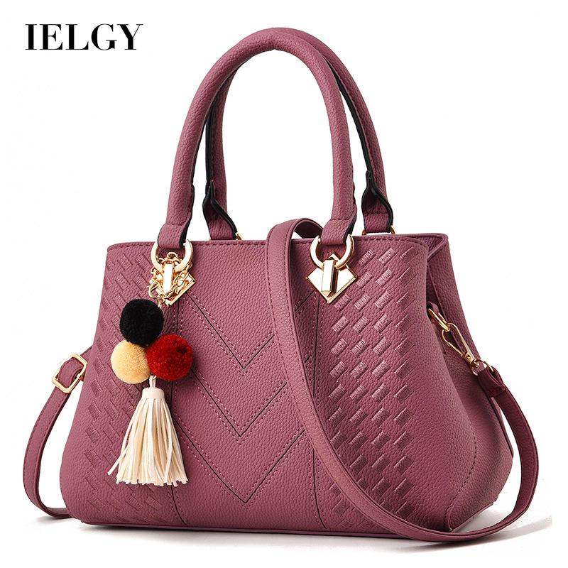 Túi đeo chéo IELGY da mềm phong cách retro thời trang