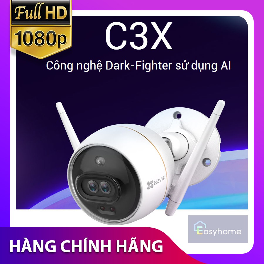 Camera IP Wifi EZVIZ C3X 2.0 Megapixel CS-CV310 1080P. Công nghệ AI - Màu ban đêm - Hàng Chính Hãng - Bảo hành 24T | BigBuy360 - bigbuy360.vn