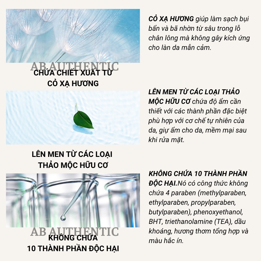 Sữa rửa mặt dịu nhẹ cho da nhạy cảm Sum 37 Time Energy Fresh Cleansing Foam - AB AUTHENTIC