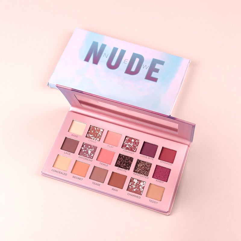 [Hàng mới về] Bảng Phấn Mắt 18 Màu Sắc Hiệu Ứng Lì / Ánh Ngọc Trai Chống Nước Tiện Dụng Cho Người Mới Bắt Đầu