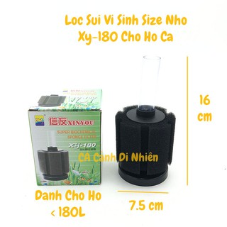 Lọc sủi XY-180 vi sinh bio size nhỏ cho hồ cá cảnh dưới 180L xy180