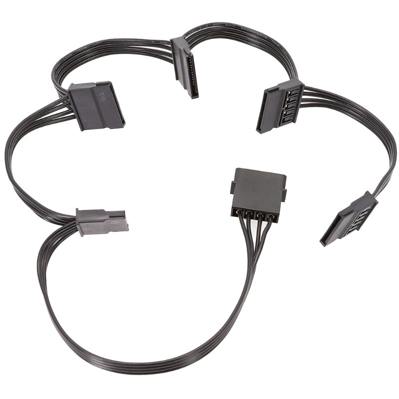 Dây Cáp Chuyển Đổi Hsv 4pin Ide Sang 5 Sata 1 Sang 5 Cho Ổ Cứng Sata | BigBuy360 - bigbuy360.vn