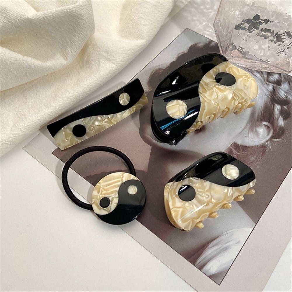 Kẹp Tóc Acetate Hình Học Ngọt Ngào