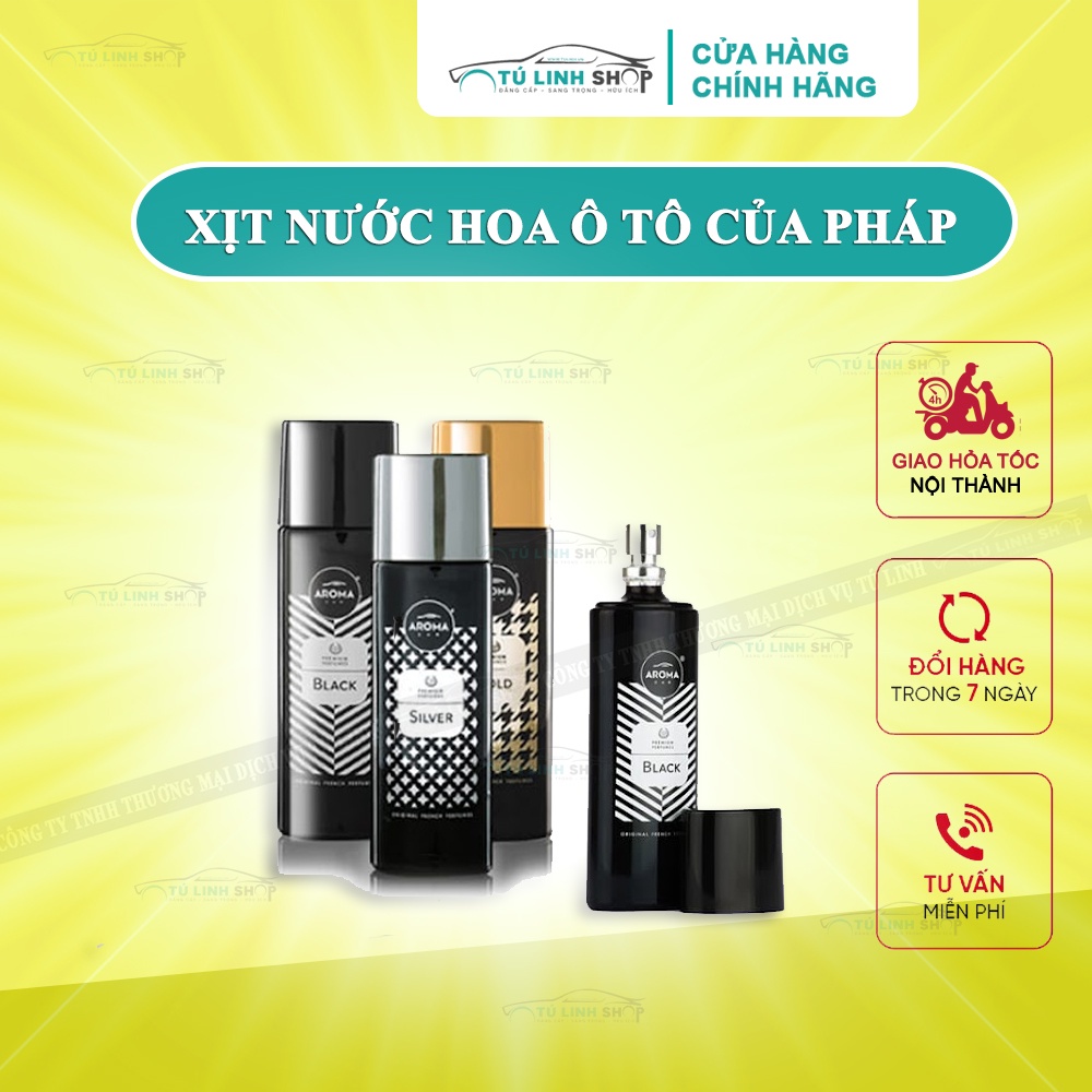 Nước hoa xịt Prestige Spray cho Ô Tô chính hãng Aroma Car của Pháp