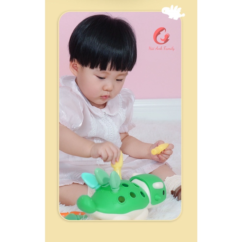 Đồ chơi Khủng Long giúp bé phát triển đa giác quan, chất liệu nhựa cao cấp an toàn cho bé