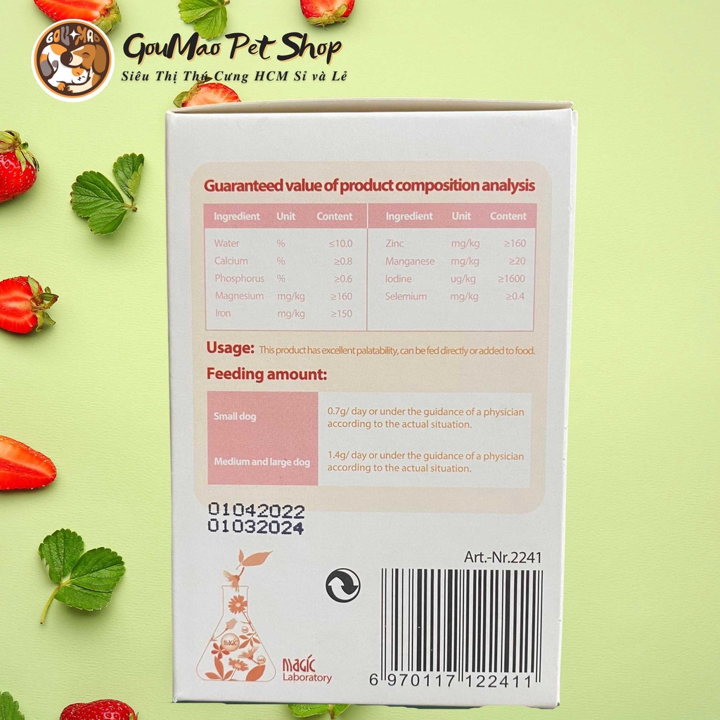 ( BÁN LẺ 1 VIÊN ) Viên bổ sung máu - Vitamin - Khoáng chất tổ hợp Bioline cho chó 160viên/hộp