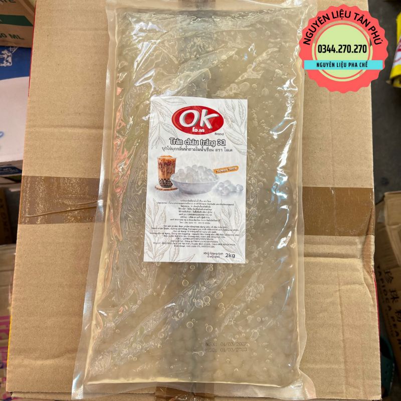 Trân châu 3Q OK Thái Lan ( Thơm, giòn) - Gói 2kg
