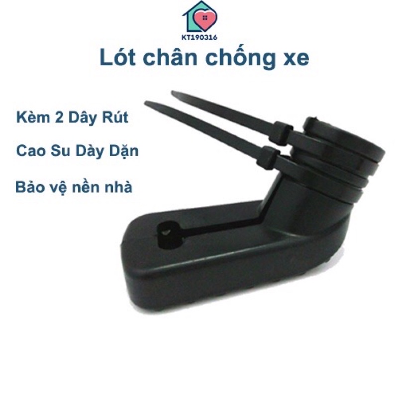 Lót Chân Chống Xe Máy Cao Su Chống Trầy Nền Nhà